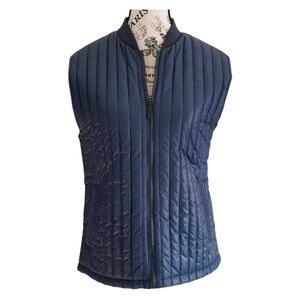 Highline Collective Quilted Puffer Vest – Midnight Blue, Size Medium